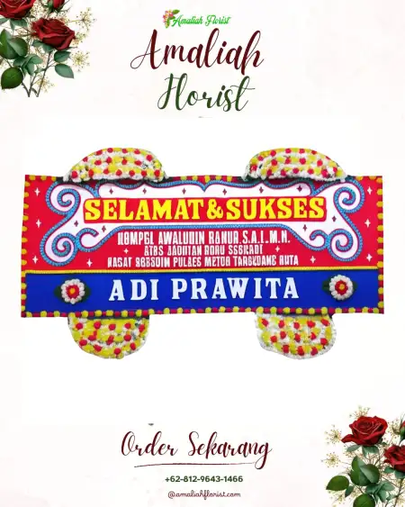 Papan Bunga Ucapan Selamat Plaju